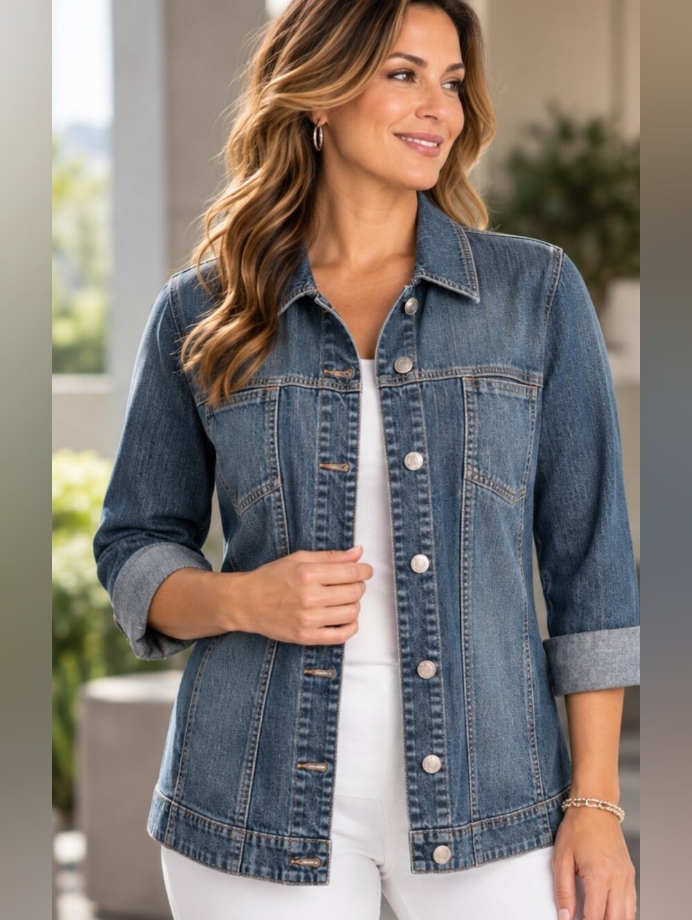 CHICO's |  Denim Jacket | Women's Chico's size 1 (M-L)